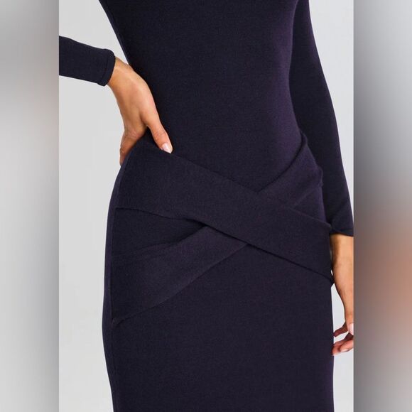 SER.O.YA MELONIE KNIT MAXI DRESS Sapphire Blue NWT - Picture 5 of 7